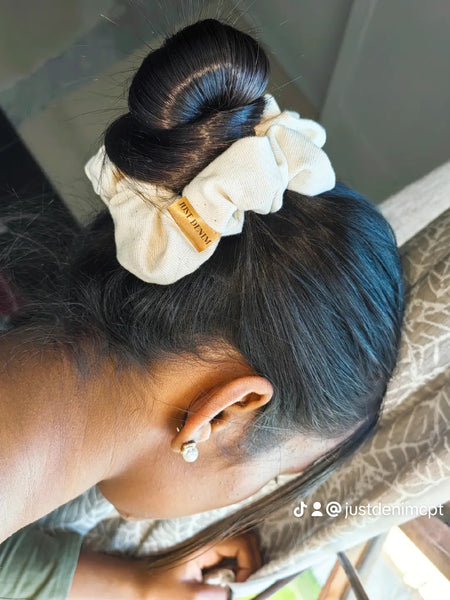 Oh So Natural Denim Scrunchie