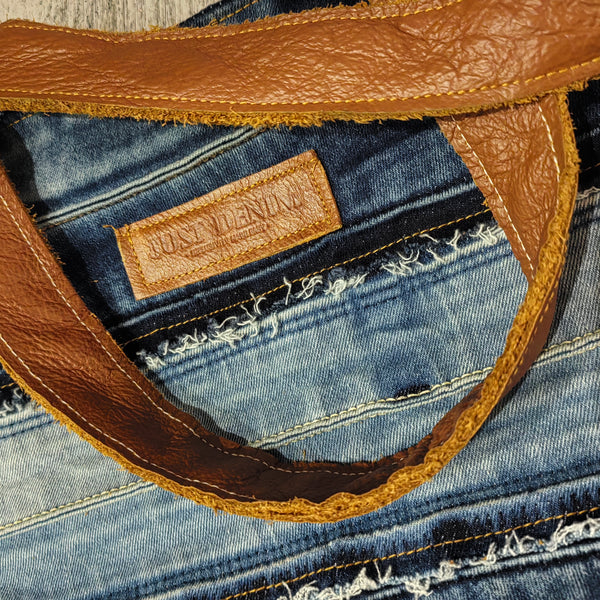 Lady Bougie denim handbag available online at Just denim