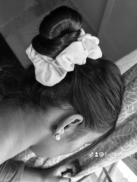 Oh So Natural Denim Scrunchie