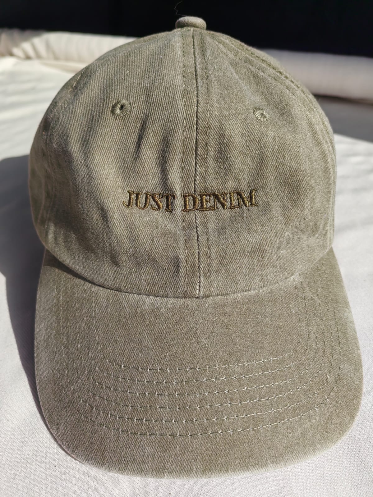 Just Denim Olive Camper Cap