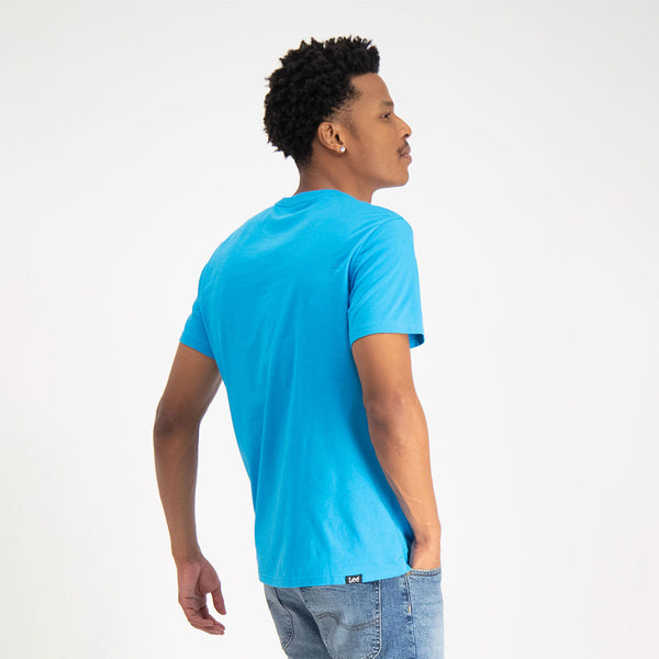 Gel Outline Turquoise Logo T-shirt By LEE online @JustDenim #JustDenim #JustDenimZA