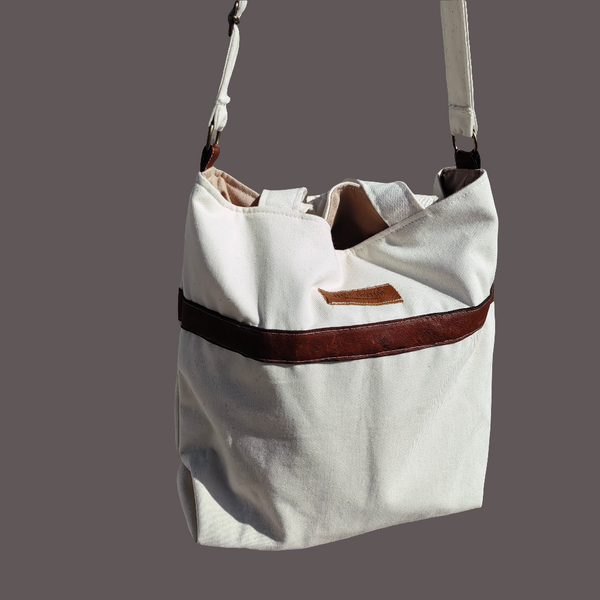 Natural Denim Tote Bag