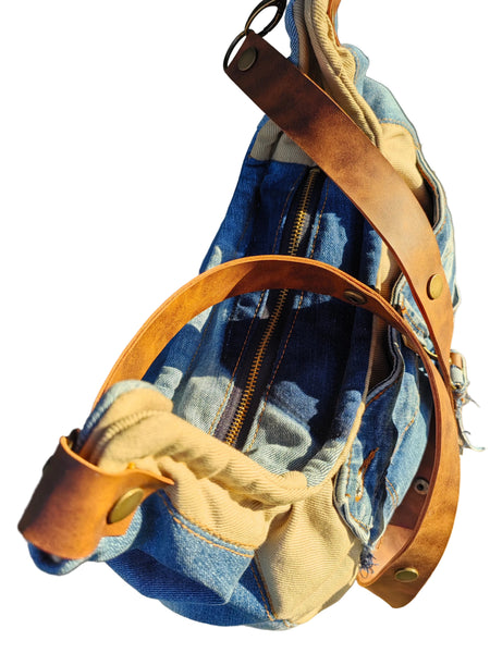 Drifter's Denim Cross Body Denim Bag