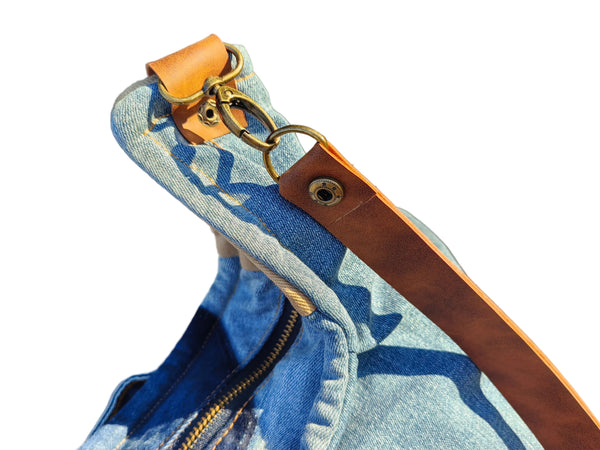 Drifter's Denim Cross Body Denim Bag