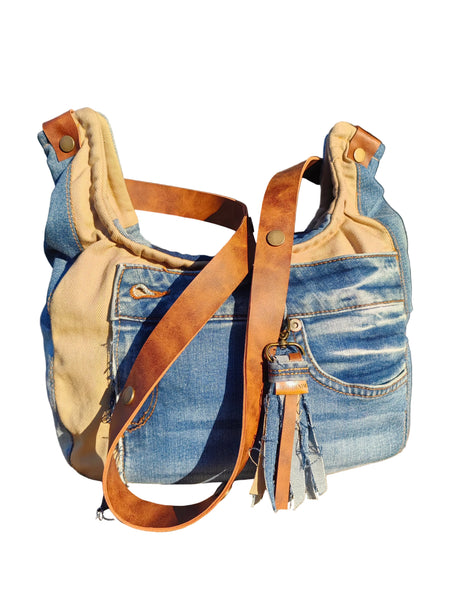 Drifter's Denim Cross Body Denim Bag