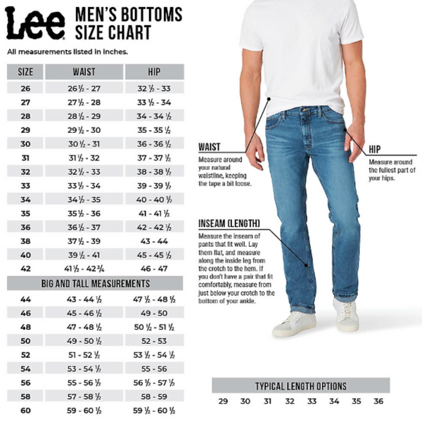 Lee Rider Mens Denim Jeans__Online @ Just Denim_Mens Jeans ZA_Lee Mens Size Chart_Denim Jeans @ Just Denim ZA